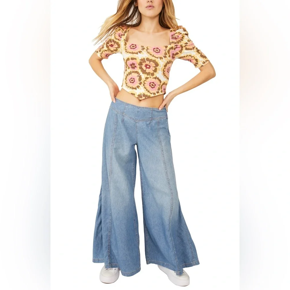 🌻🚨🆕FINAL SALE PRICE🚨FREE PEOPLE GIVE ME MORE TOP-IVORY COMBO - Picture 6 of 16